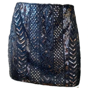 Realty brand - Beaded Sequin mini skirt - Medium